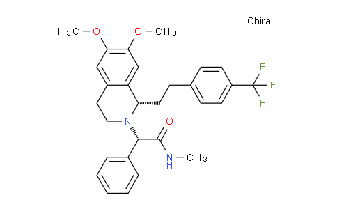 MCE29219 | 1266467-63-3 | (S)-2-((S)-6,7-Dimethoxy-1-(4-(Trifluoromethyl)Phenethyl)-3,4-Dihydroisoquinolin-2(1h)-Yl)-N-Methyl-2-Phenylacetamide