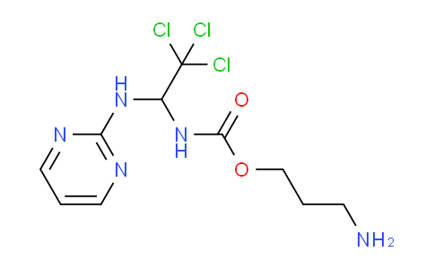 CAS No. 1683617-62-0, 3-Aminopropyl (2,2,2-trichloro-1-(pyrimidin-2-ylamino)ethyl)carbamate