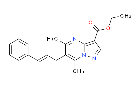685108-00-3 | ethyl 5,7-dimethyl-6-[(2E)-3-phenylprop-2-en-1-yl]pyrazolo[1,5-a]pyrimidine-3-carboxylate