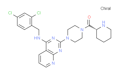 DYE57107 | 668980-17-4 | Methanone, [4-[4-[[(2,4-dichlorophenyl)methyl]amino]pyrido[2,3-d]pyrimidin-2-yl]-1-piperazinyl](2R)-2-piperidinyl-