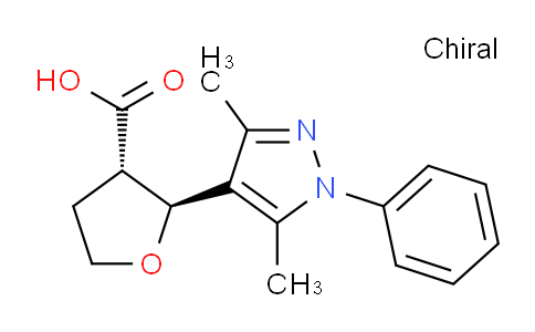 1820572-11-9 | (2S,3S)-2-(3,5-dimethyl-1-phenyl-1H-pyrazol-4-yl)oxolane-3-carboxylic acid