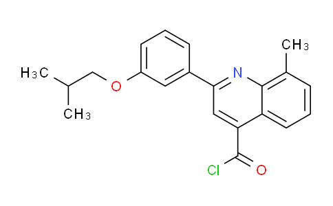 1160254-69-2 | 2-(3-Isobutoxyphenyl)-8-methylquinoline-4-carbonyl chloride