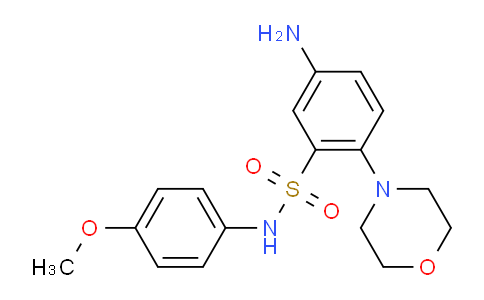 326022-98-4 | 5-amino-N-(4-methoxyphenyl)-2-(morpholin-4-yl)benzene-1-sulfonamide