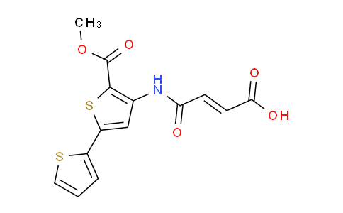 DYF54915 | 682741-29-3 | 4-[(2-methoxycarbonyl-5-thiophen-2-ylthiophen-3-yl)amino]-4-oxobut-2-enoic Acid
