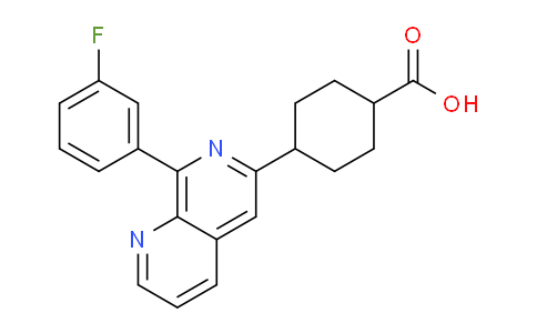 MCF55138 | 524734-30-3 | 4-[8-(3-fluorophenyl)-1,7-naphthyridin-6-yl]cyclohexane-1-carboxylic acid