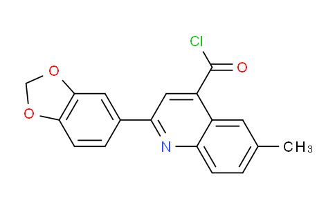 1160253-99-5 | 2-(1,3-Benzodioxol-5-YL)-6-methylquinoline-4-carbonyl chloride