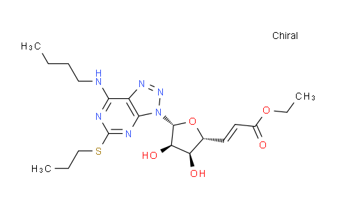 DYF85353 | 187668-96-8 | β-D-ribo-Hept-5-enofuranuronic acid, 1-[7-(butylamino)-5-(propylthio)-3H-1,2,3-triazolo[4,5-d]pyrimidin-3-yl]-1,5,6-trideoxy-, ethyl ester, (5E)- (9CI)