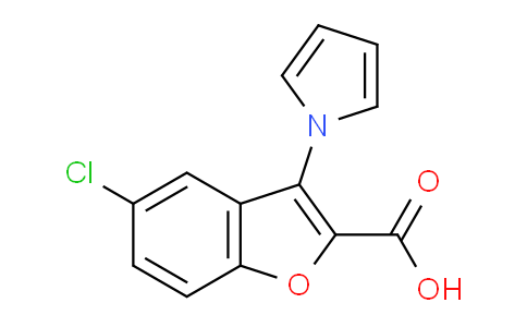 499211-98-2 | 5-Chloro-3-(1H-pyrrol-1-yl)-1-benzofuran-2-carboxylic acid