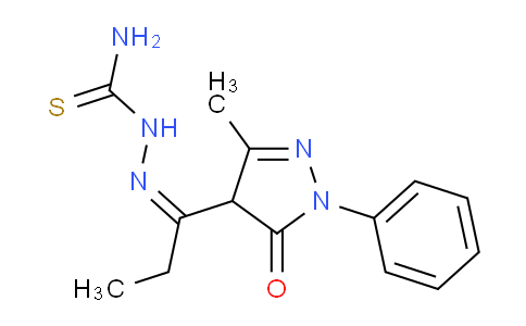 MCG16823 | 914636-27-4 | [(Z)-[1-(3-Methyl-5-oxo-1-phenyl-4,5-dihydro-1H-pyrazol-4-yl)propylidene]amino]thiourea