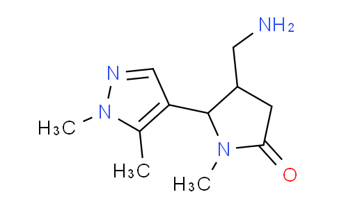 MCG37455 | 1823800-64-1 | 2-Pyrrolidinone, 4-(aminomethyl)-5-(1,5-dimethyl-1H-pyrazol-4-yl)-1-methyl-