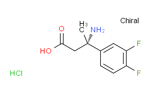 1213013-80-9 | (S)-3-Amino-3-(3,4-difluorophenyl)butanoic acid hydrochloride