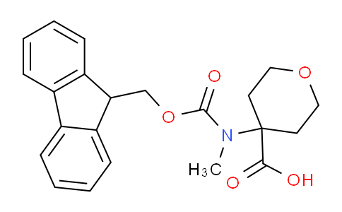 1698161-95-3 | 4-[9H-fluoren-9-ylmethoxycarbonyl(methyl)amino]tetrahydropyran-4-carboxylic acid