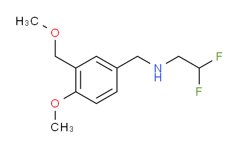 1011396-69-2 | (2,2-difluoroethyl)({4-methoxy-3-(methoxymethyl)phenylmethyl})amine