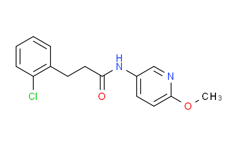 MCG75364 | 1024255-16-0 | 3-(2-chlorophenyl)-N-(6-methoxypyridin-3-yl)propanamide
