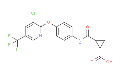 DYG75839 | 1024301-83-4 | 2-(N-(4-(3-Chloro-5-(trifluoromethyl)-2-pyridyloxy)phenyl)carbamoyl)cyclopropanecarboxylic acid