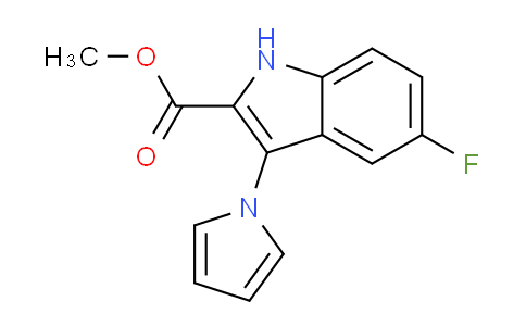 MCG95833 | 890094-17-4 | 5-Fluoro-3-pyrrol-1-yl-1H-indole-2-carboxylic acid methyl ester