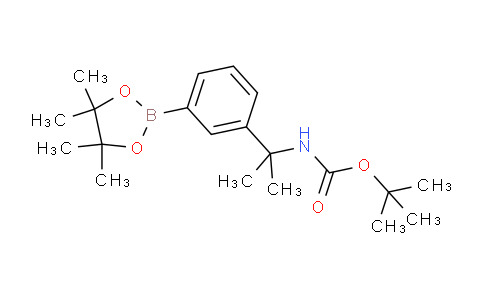 CAS No. 887254-69-5, tert-Butyl (2-(3-(4,4,5,5-tetramethyl-1,3,2-dioxaborolan-2-yl)phenyl)propan-2-yl)carbamate