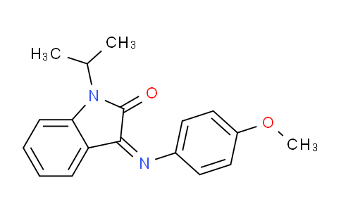 338414-78-1 | 1-ISOPROPYL-3-[(4-METHOXYPHENYL)IMINO]-1,3-DIHYDRO-2H-INDOL-2-ONE