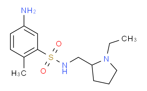 MCH16311 | 923205-45-2 | 5-amino-N-[(1-ethylpyrrolidin-2-yl)methyl]-2-methylbenzene-1-sulfonamide