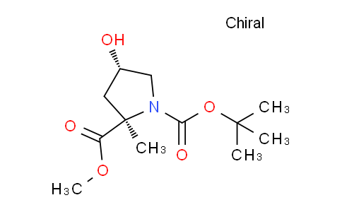 CAS No. 1975992-77-8, 1-(tert-ブチル)2-メチル(2R,4S)-4-ヒドロキシ-2-メチルピロリジン-1,2-ジカルボキシレート