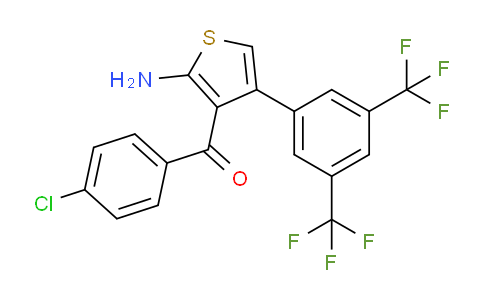 DYH56922 | 1146188-19-3 | {2-Amino-4-[3,5-bis(trifluoromethyl)phenyl]thiophen-3-yl}(4-chlorophenyl)methanone