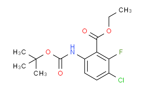 869299-70-7 | 6-((叔丁氧羰基)氨基)-3-氯-2-氟苯甲酸乙酯