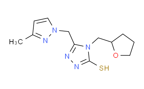 1005624-63-4 | 5-(3-methyl-1H-pyrazol-1-yl)methyl-4-(oxolan-2-yl)methyl-4H-1,2,4-triazole-3-thiol