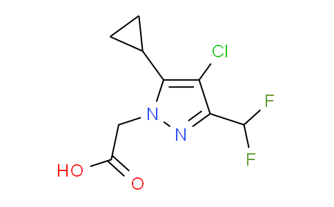 MCH74225 | 1002032-77-0 | 4-Chloro-5-cyclopropyl-3-(difluoromethyl)-1H-pyrazol-1-ylacetic acid