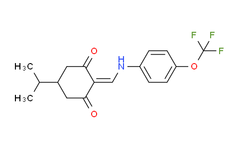 1024151-73-2 | 5-Isopropyl-2-(((4-(trifluoromethoxy)phenyl)amino)methylene)cyclohexane-1,3-dione