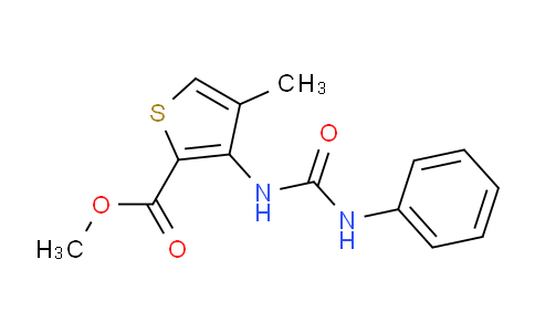 MCM01771 | 478258-56-9 | methyl 4-methyl-3-[(phenylcarbamoyl)amino]thiophene-2-carboxylate