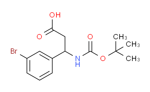 284493-58-9 | 3-(3-溴苯基)-3-((叔丁氧羰基)氨基)丙酸