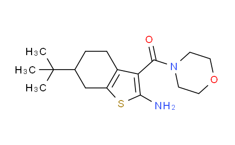 DYM09303 | 590351-08-9 | 6-Tert-butyl-3-(morpholin-4-ylcarbonyl)-4,5,6,7-tetrahydro-1-benzothien-2-ylamine