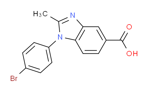 MCM12140 | 452088-67-4 | 1-(4-Bromophenyl)-2-methyl-1H-benzimidazole-5-carboxylic acid