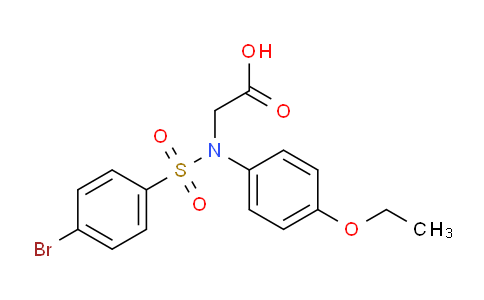 401602-95-7 | N-(4-Bromophenyl)sulfonyl-N-(4-ethoxyphenyl)glycine