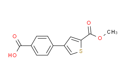 1261997-72-1 | 2-Thiophenecarboxylic acid, 4-(4-carboxyphenyl)-, 2-methyl ester