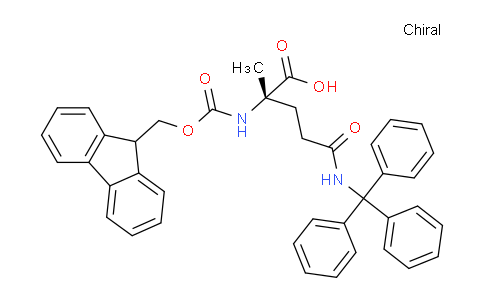 CAS No. 2679950-52-6, (2S)-2-({(9H-fluoren-9-yl)methoxycarbonyl}amino)-2-methyl-4-(triphenylmethyl)carbamoylbutanoic acid
