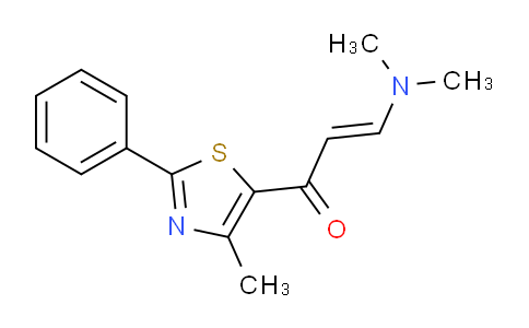 257862-98-9 | 2-PROPEN-1-ONE, 3-(DIMETHYLAMINO)-1-(4-METHYL-2-PHENYL-5-THIAZOLYL)-