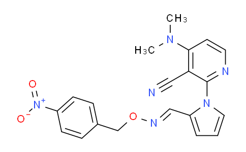 DYM45899 | 303986-42-7 | 4-(ジメチルアミノ)-2-{2-[(1E)-{[(4-ニトロフェニル)メトキシ]イミノ}メチル]-1H-ピロール-1-イル}ピリジン-3-カルボニトリル
