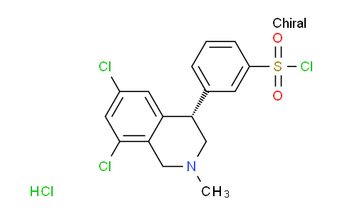 2232225-67-9 | 苯磺酰氯，3-[(4S)-6,8-二氯-1,2,3,4-四氢-2-甲基-4-异喹啉基]-，盐酸盐 (1:1)