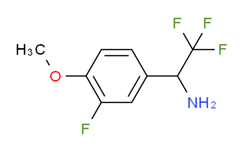 886371-56-8 | 2,2,2-trifluoro-1-(3-fluoro-4-methoxyphenyl)ethan-1-amine