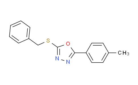 71134-64-0 | 2-(benzylsulfanyl)-5-(4-methylphenyl)-1,3,4-oxadiazole