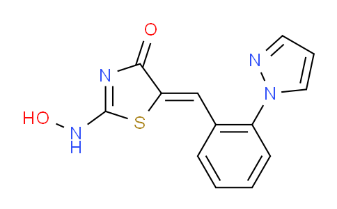 MCM61828 | 956194-09-5 | (5Z)-2-(hydroxyamino)-5-{[2-(1H-pyrazol-1-yl)phenyl]methylidene}-4,5-dihydro-1,3-thiazol-4-one