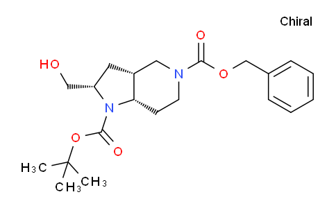 2178940-96-8 | 5-benzyl 1-tert-butyl rel-(2S,3aR,7aS)-2-(hydroxymethyl)-octahydro-1H-pyrrolo[3,2-c]pyridine-1,5-dicarboxylate