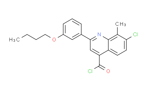 MCM77714 | 1160255-96-8 | 2-(3-Butoxyphenyl)-7-chloro-8-methylquinoline-4-carbonyl chloride