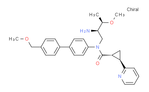 2244884-08-8 | (1R,2R)-N-((2R,3R)-2-氨基-3-甲氧基丁基)-N-(4'-(甲氧基甲基)-[1,1'-联苯]-4-基)-2-(吡啶-2-基)环丙烷-1-甲酰胺