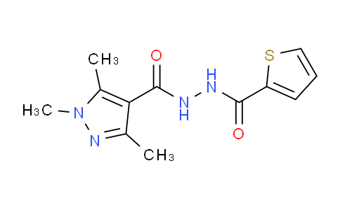 DYN10992 | 477711-81-2 | N'-(1,3,5-trimethyl-1H-pyrazole-4-carbonyl)thiophene-2-carbohydrazide