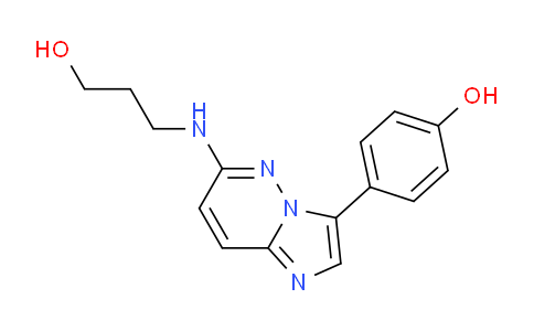 1012344-09-0 | 4-{6-[(3-hydroxypropyl)amino]imidazo[1,2-b]pyridazin-3-yl}phenol