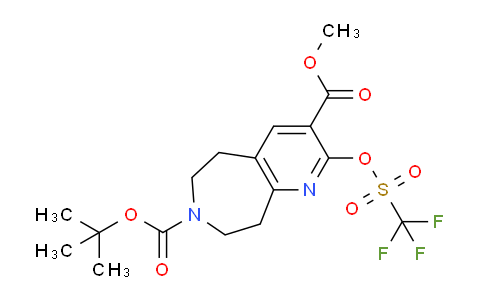 DYN43817 | 1445951-63-2 | 7H-Pyrido[2,3-d]azepine-3,7-dicarboxylic acid, 5,6,8,9-tetrahydro-2-[[(trifluoromethyl)sulfonyl]oxy]-, 7-(1,1-dimethylethyl) 3-methyl ester