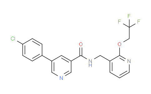 1026822-49-0 | 5-(4-氯苯基)-N-{2-(2,2,2-三氟乙氧基)吡啶-3-基甲基}吡啶-3-甲酰胺