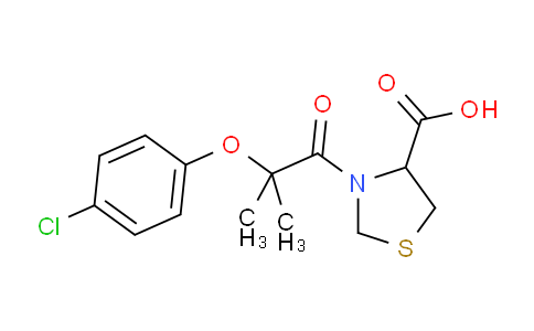 64179-54-0 | 4-Thiazolidinecarboxylicacid, 3-[2-(4-chlorophenoxy)-2-methyl-1-oxopropyl]-